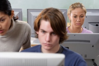 Students in Computer Lab --- Image by © Royalty-Free/Corbis